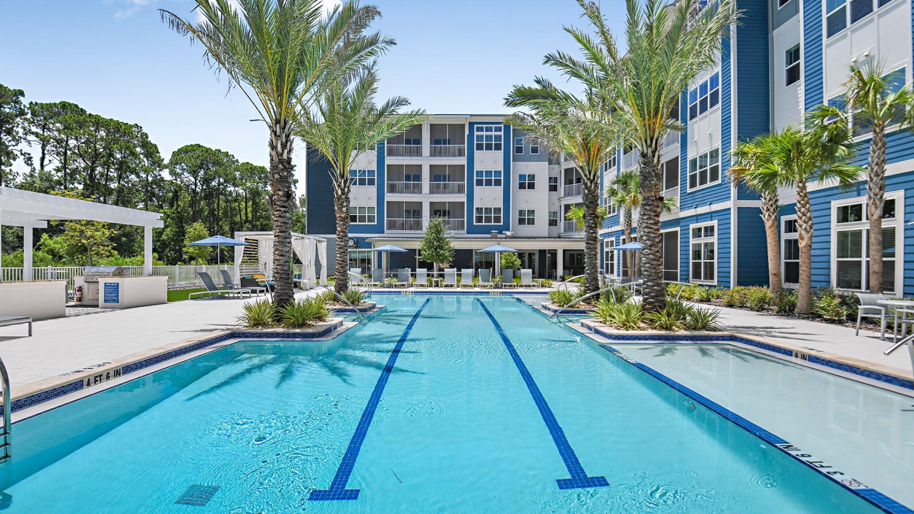 Sparkling swimming pool Sparkling swimming pool